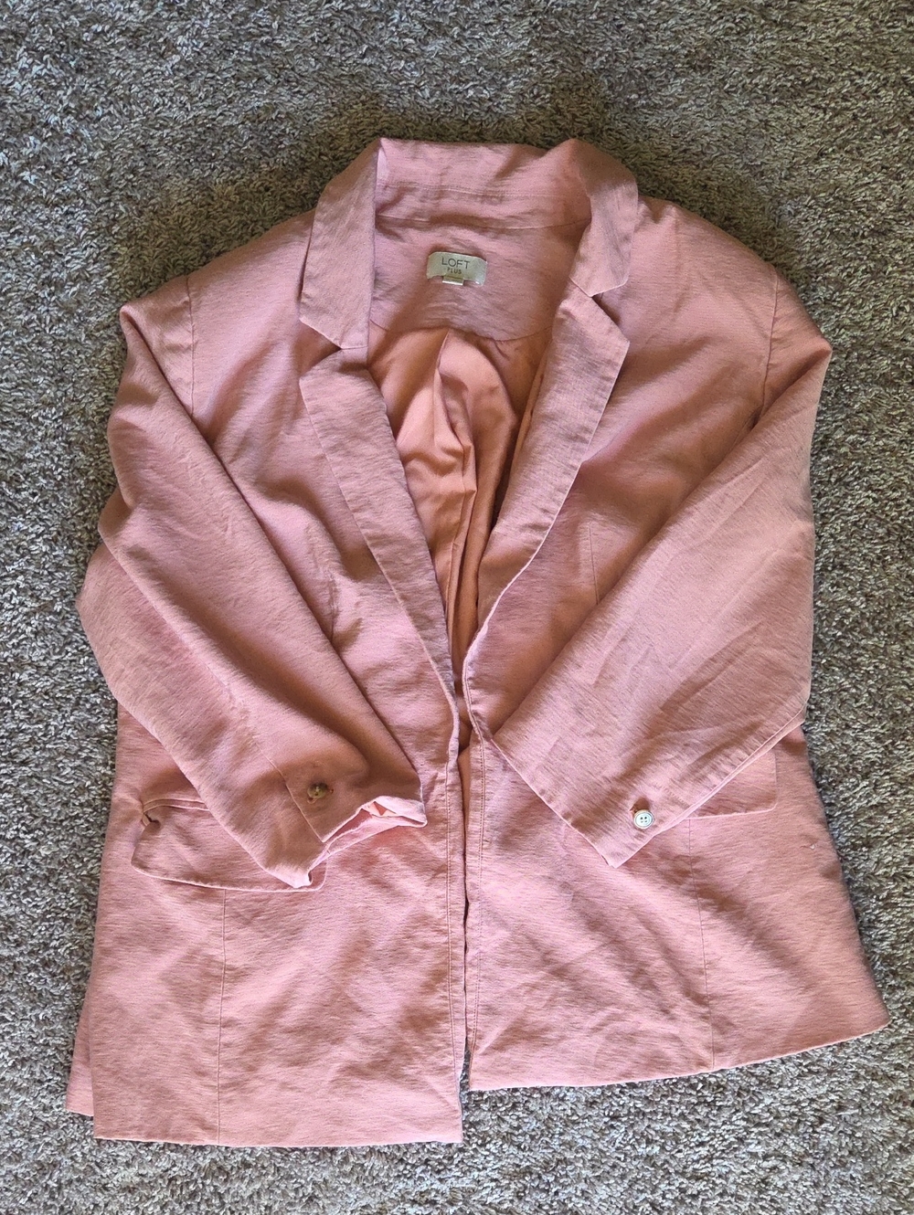 LOFT Blush Pink Tailored Blazer